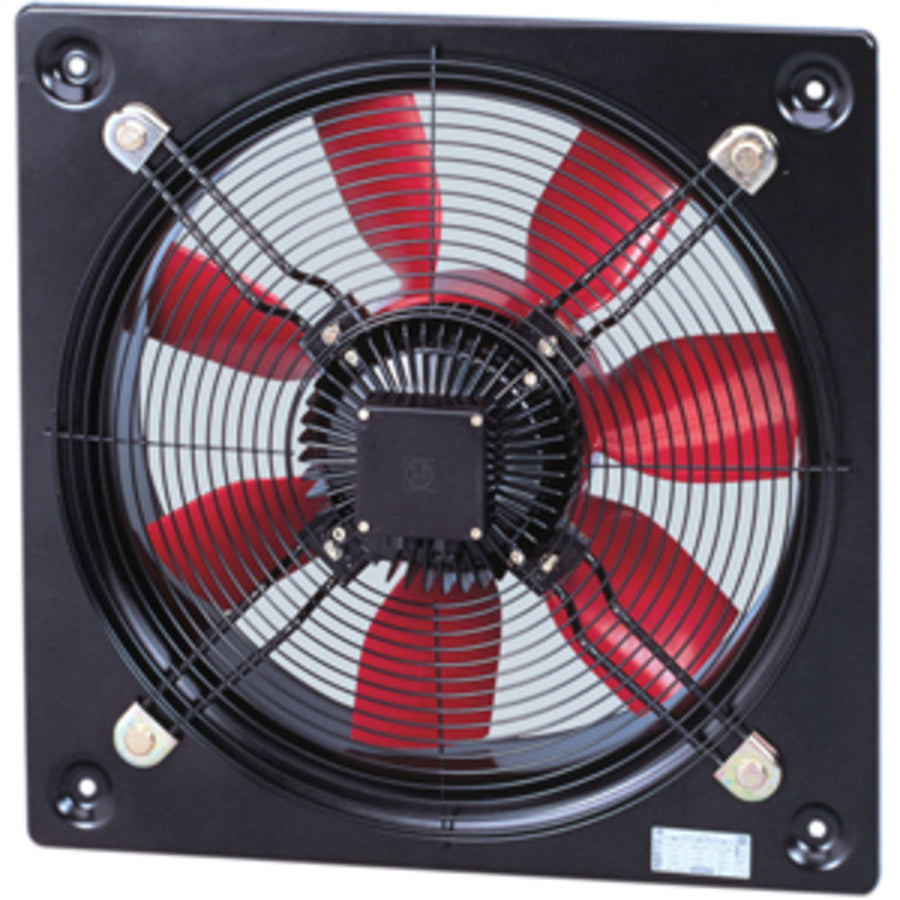 S&P Axial-Wandventilator HCFT/6-450/H V5 mit quadratischer Wandplatte, 400V