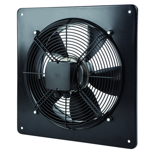 S&P Axial-Wandventilator HXBR-315 ECOWATT mit EC-Motor und quadratischer Wandplatte, 230V