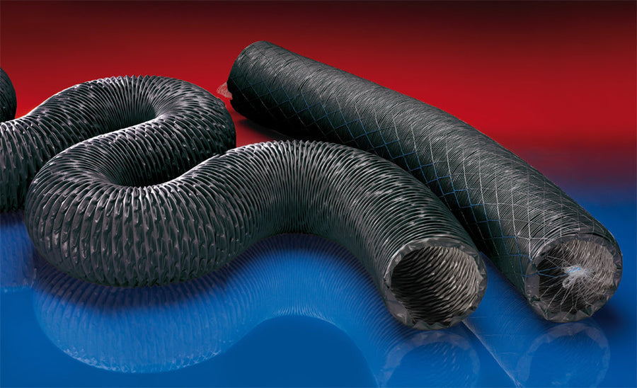 Norres Lüftungsschlauch, abriebfest (+125°C), DN 90mm, L= 15m, PROTAPE® PUR 370