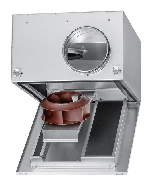 Helios SILENTBOX SB EC 400 A mit EC-Motor, 220-277V, stufenlos steuerbar, schallgedämmtes Gehäuse