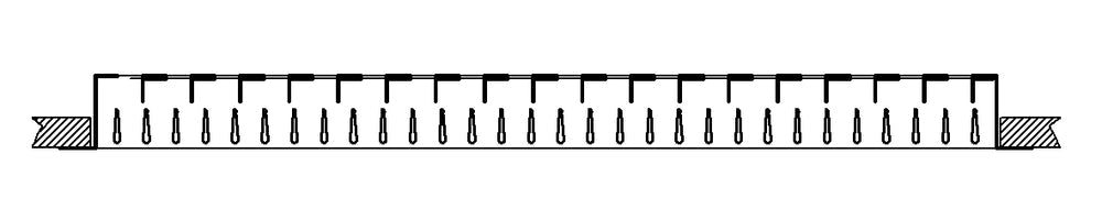 Schako Kompaktgitter KG-R 15 lackiert RAL9010, Abm. LxH=515x165mm