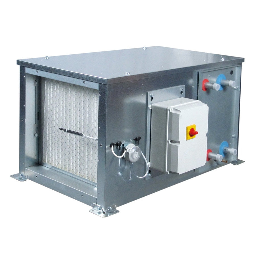 S&P Zuluftgerät CAIB-20 M5 F7 H3 C4 PRO-REG L mit PWW- u. PKW-Register, links