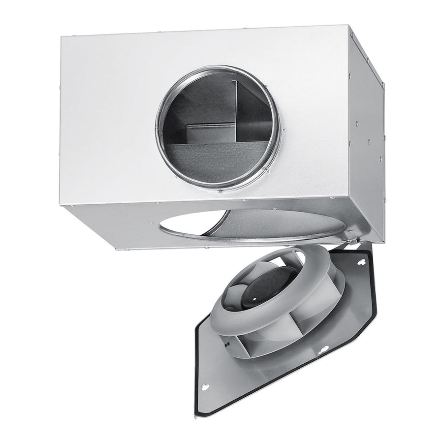 Helios SVS EC  160 A, SlimVent EC schallgedämmter Radialventilator DN 160 1-PH 200-240V 50/60Hz regelbar