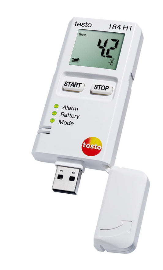 testo 184 H1 - USB-Datenlogger für Feuchte und Temperatur