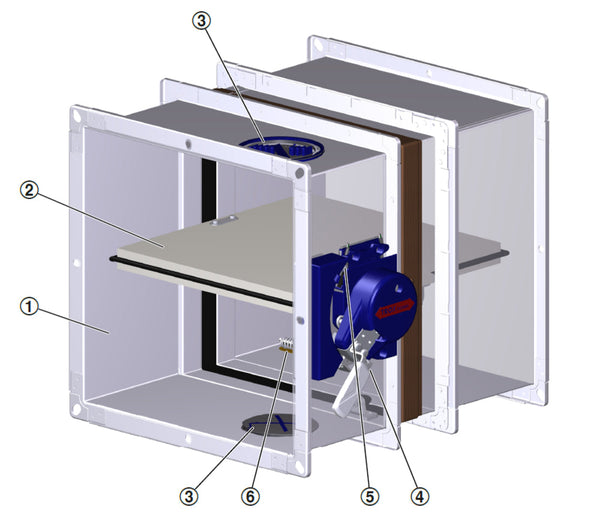 Trox Brandschutzklappe FK2-EU/DE/250x500x500/Z43 main image 1