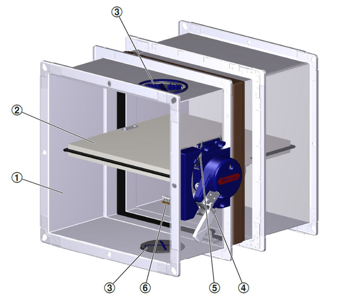 Trox Brandschutzklappe FK2-EU/DE/350x650x500/Z43