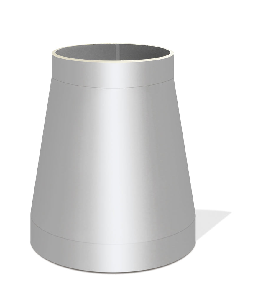 Ventaflex PUR-Hartschaum Reduzierung rund symmetrisch NW1270/1090, glatte Innenbeschichtung, grau