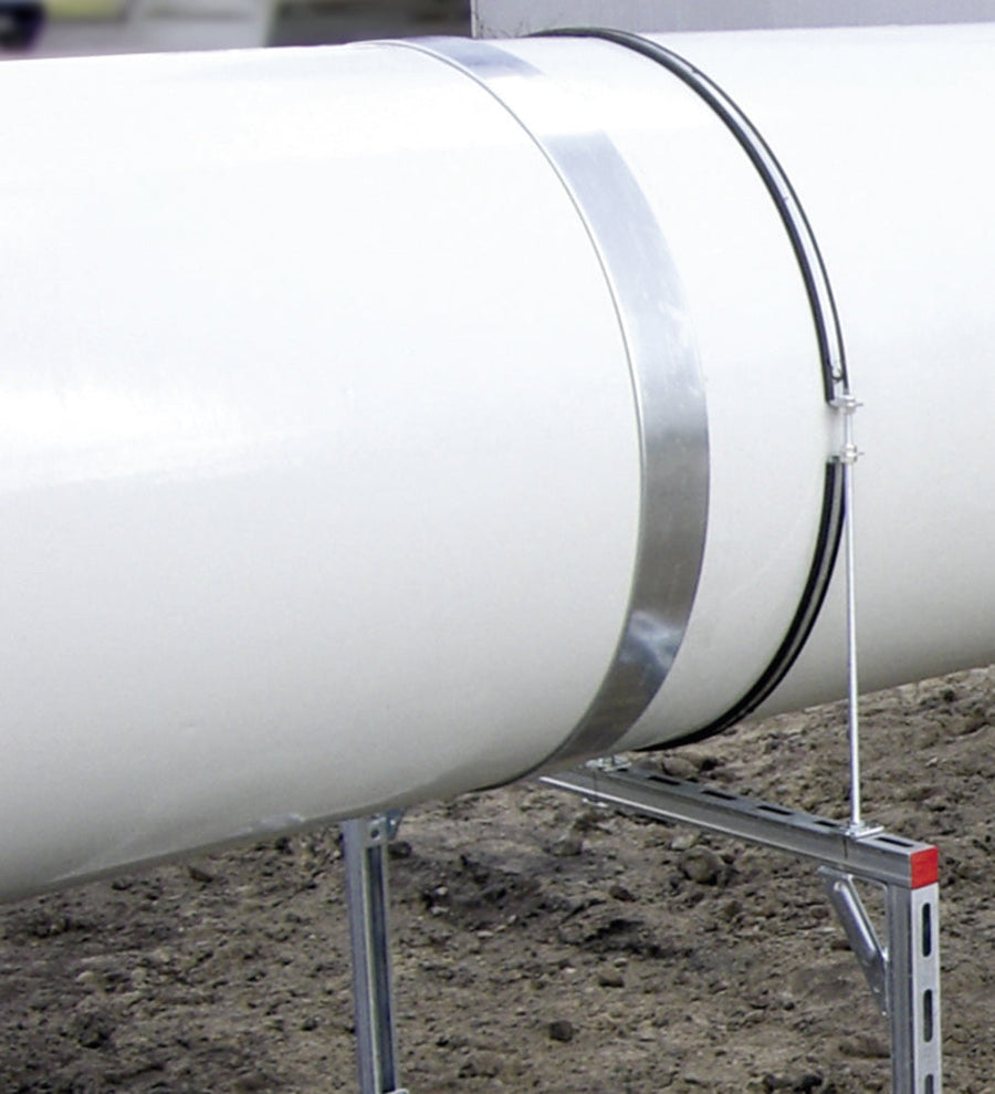 Ventafix V2A Befestigungsschelle zweiteilig rund NW1020, mit Schalldämmeinlage