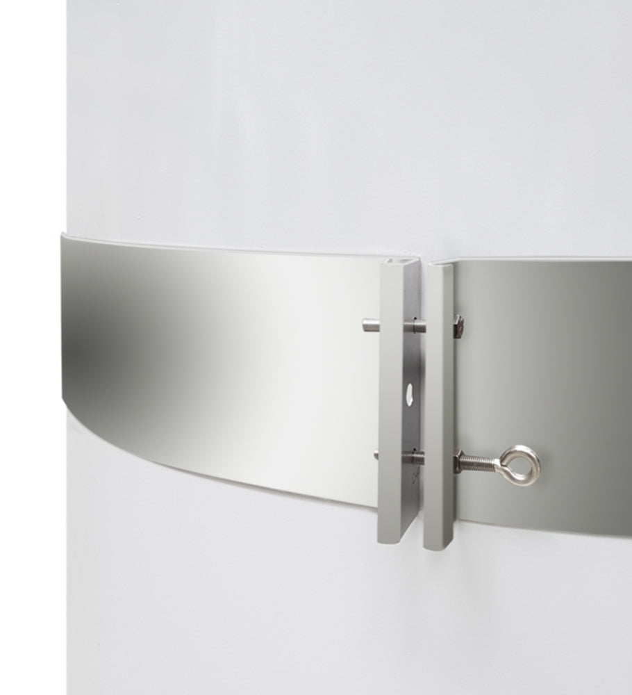 Ventaflex V2A Oval-Schelle zweiteilig 1270x2270, mit Schraubverschluss